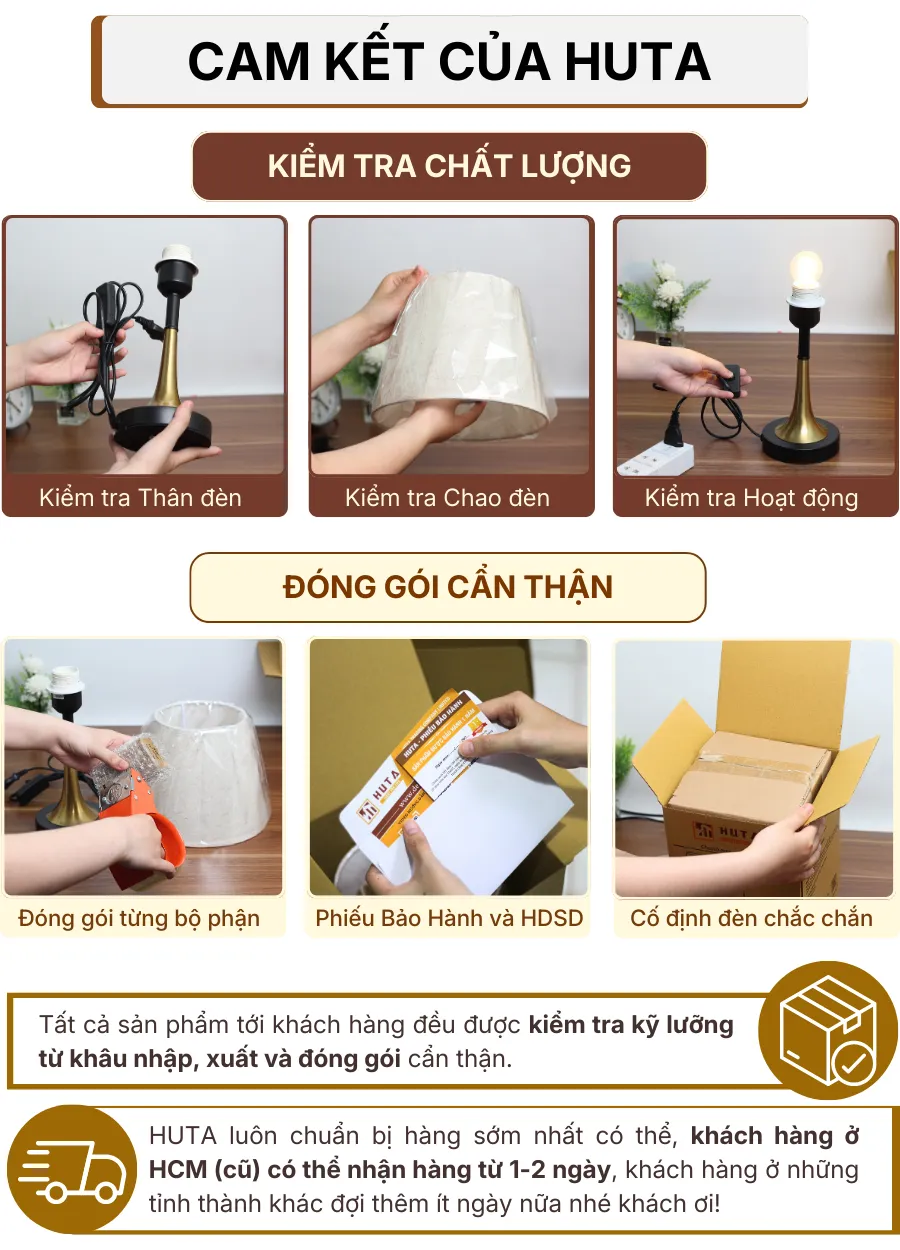 7. CHÍNH SÁCH BẢO HÀNH VÀ CAM KẾT CỦA HUTA