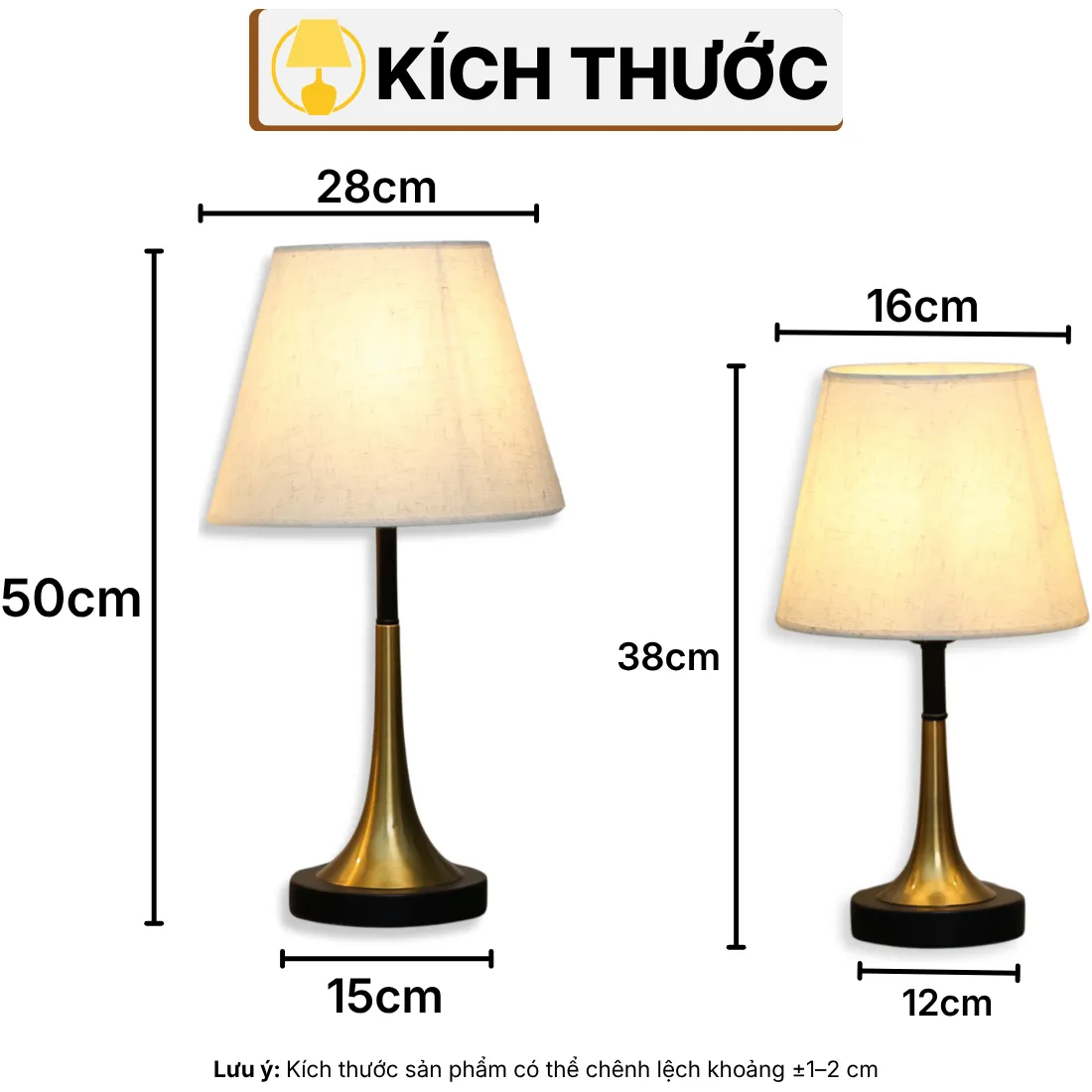 THÔNG SỐ KỸ THUẬT ĐÈN NGỦ ĐỂ BÀN T5