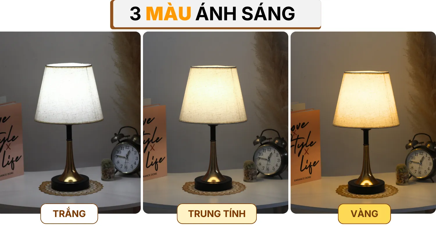 4. HIỆU ỨNG ÁNH SÁNG ĐÈN NGỦ ĐỂ BÀN T5
