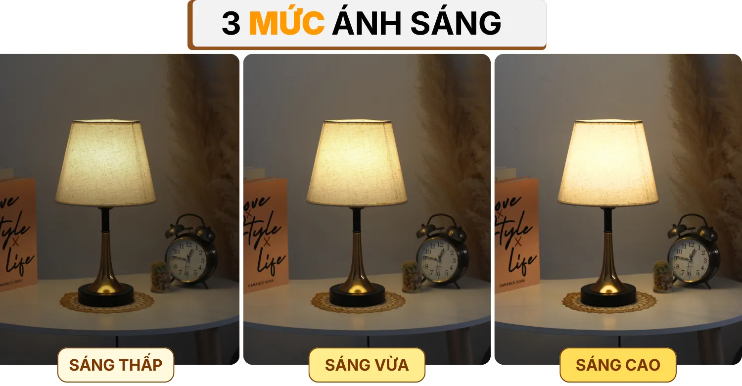 4. HIỆU ỨNG ÁNH SÁNG ĐÈN NGỦ ĐỂ BÀN T5