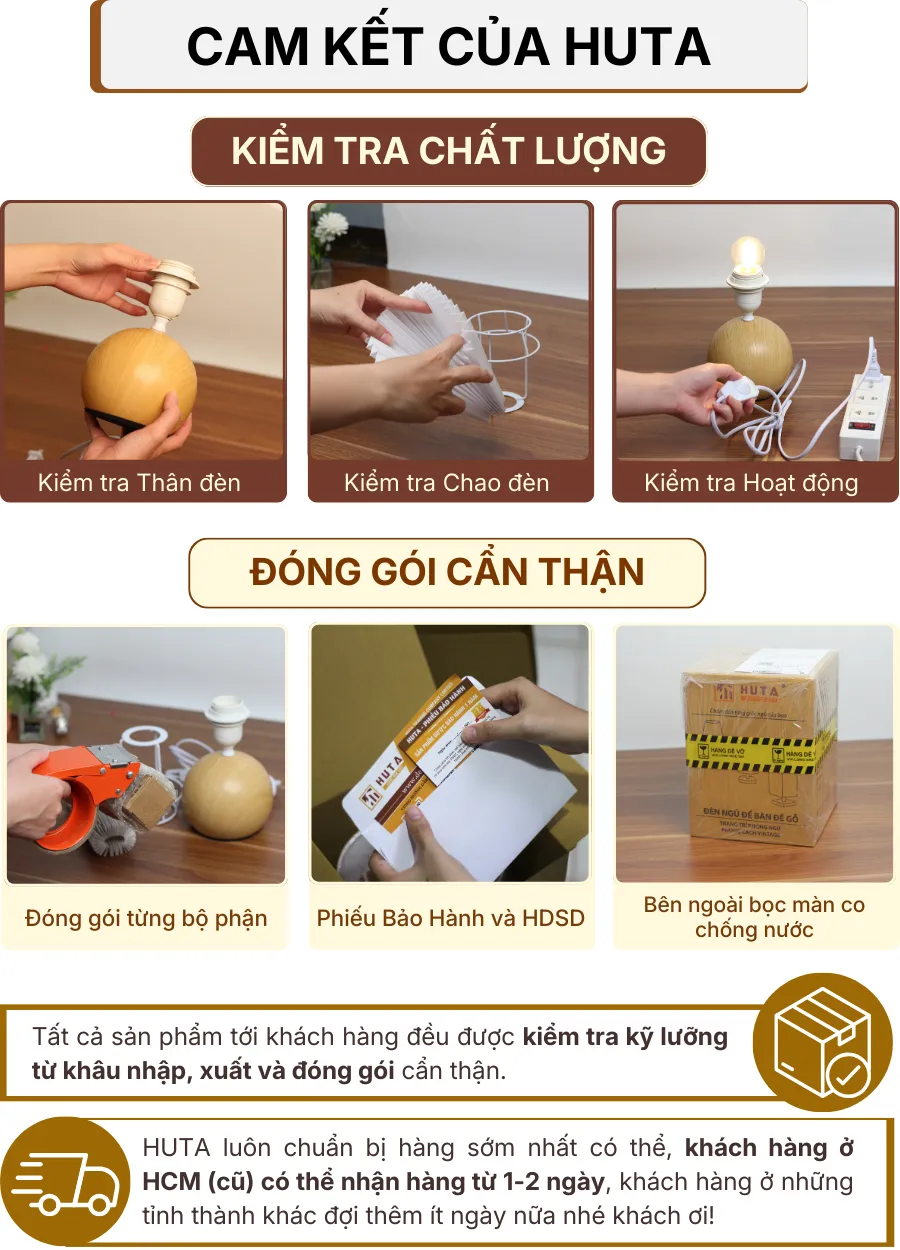 7. CHÍNH SÁCH BẢO HÀNH VÀ CAM KẾT CỦA HUTA