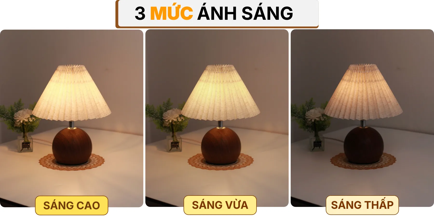 4. HIỆU ỨNG ÁNH SÁNG ĐÈN NGỦ ĐỂ BÀN T8