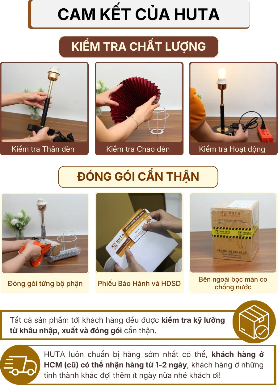 7. CHÍNH SÁCH BẢO HÀNH VÀ CAM KẾT CỦA HUTA