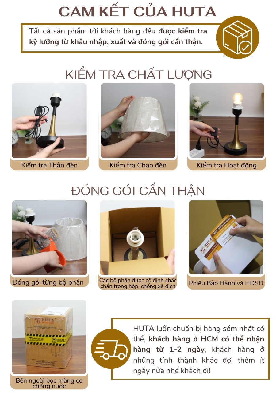 5. Chính sách bảo hành và cam kết của HUTA