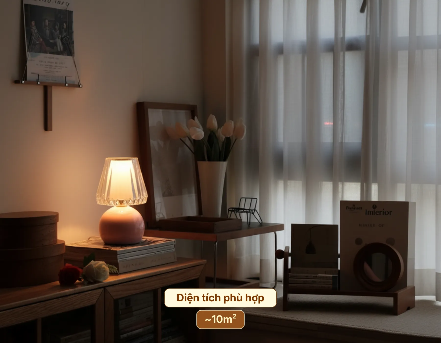 6. KHÔNG GIAN PHÙ HỢP VỚI ĐÈN NGỦ ĐỂ BÀN T12