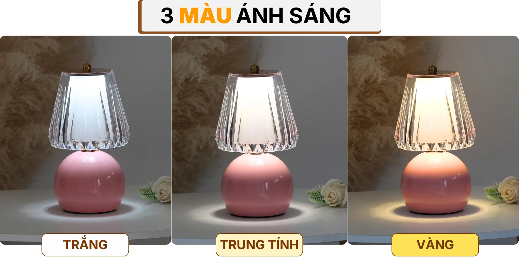 4. HIỆU ỨNG ÁNH SÁNG ĐÈN NGỦ ĐỂ BÀN T12