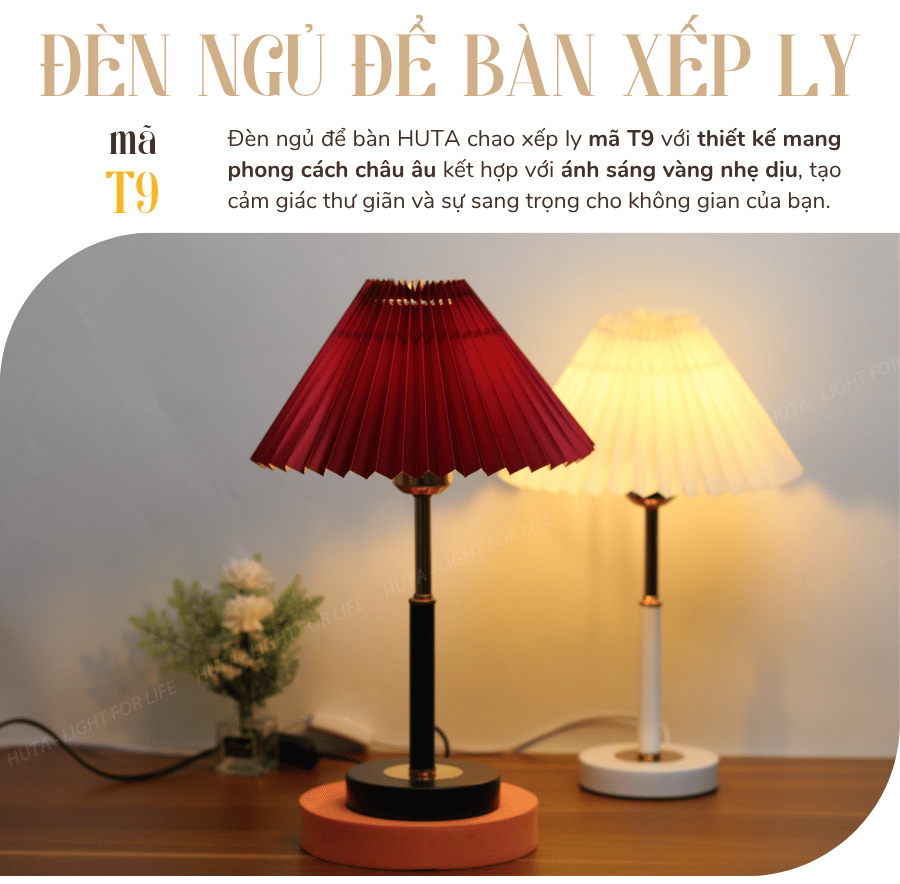 1. Đèn ngủ để bàn mã T9 có gì nổi bật?
