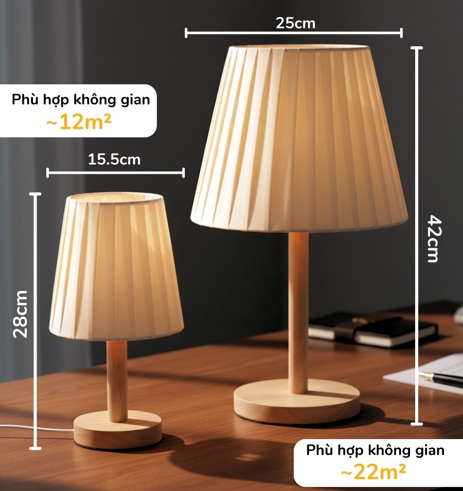 2. Thông số kĩ thuật đèn ngủ để bàn mã G4