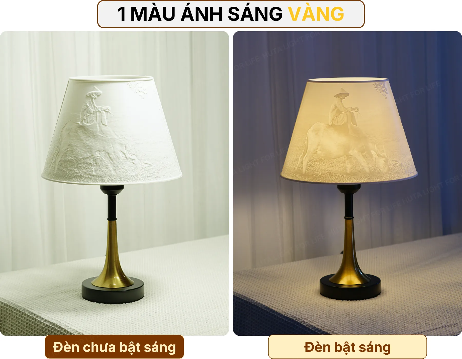 4. HIỆU ỨNG ÁNH SÁNG ĐÈN NGỦ IN 3D T5