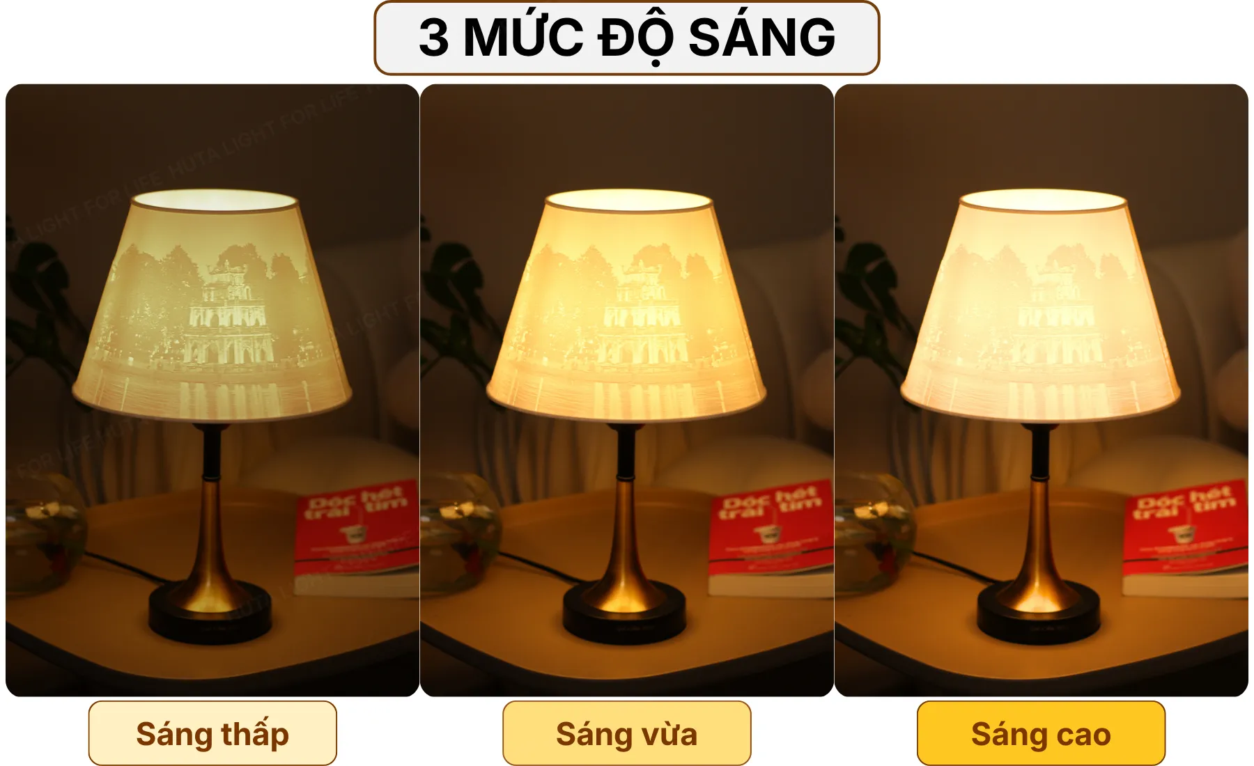 4. HIỆU ỨNG ÁNH SÁNG ĐÈN NGỦ IN 3D T5