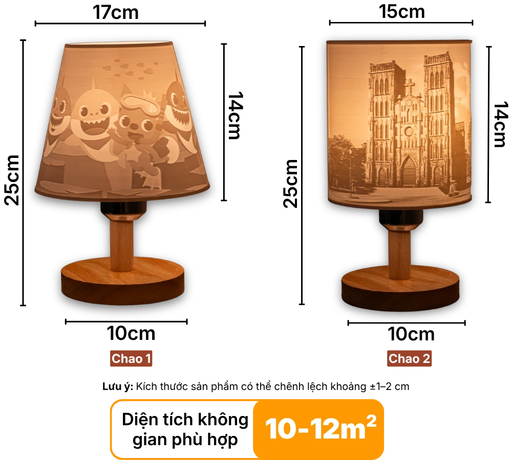 3. THÔNG SỐ KỸ THUẬT ĐÈN NGỦ IN 3D G1