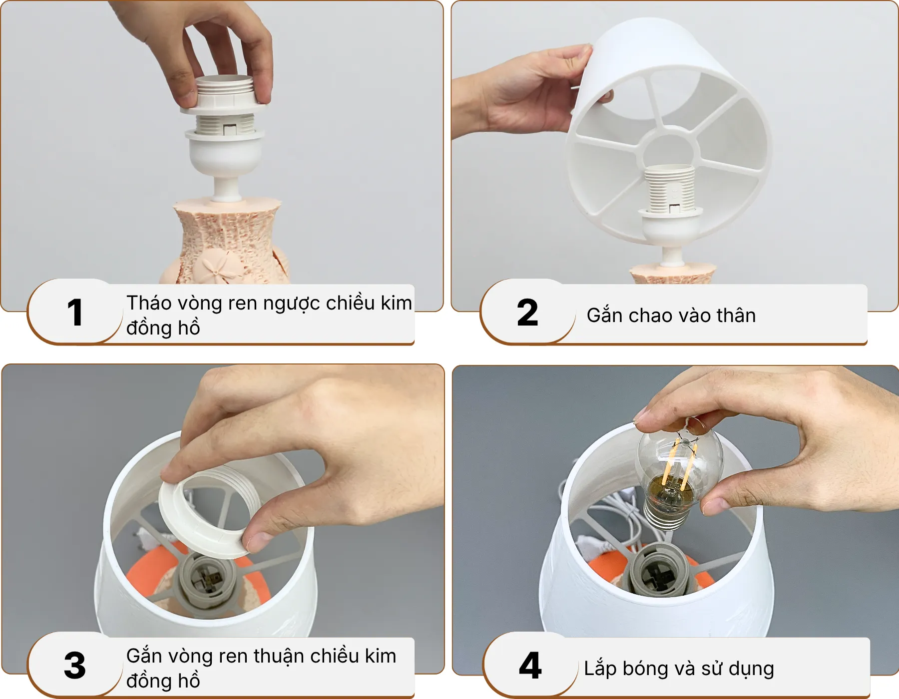 5. HƯỚNG DẪN LẮP RÁP VÀ BẢO QUẢN ĐÈN NGỦ IN 3D NS
