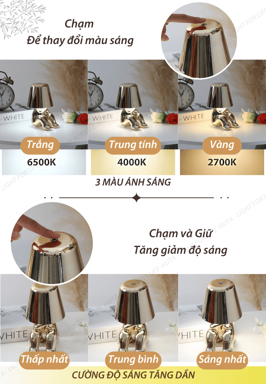 3. Đèn bàn trang trí BOO sử dụng như thế nào?