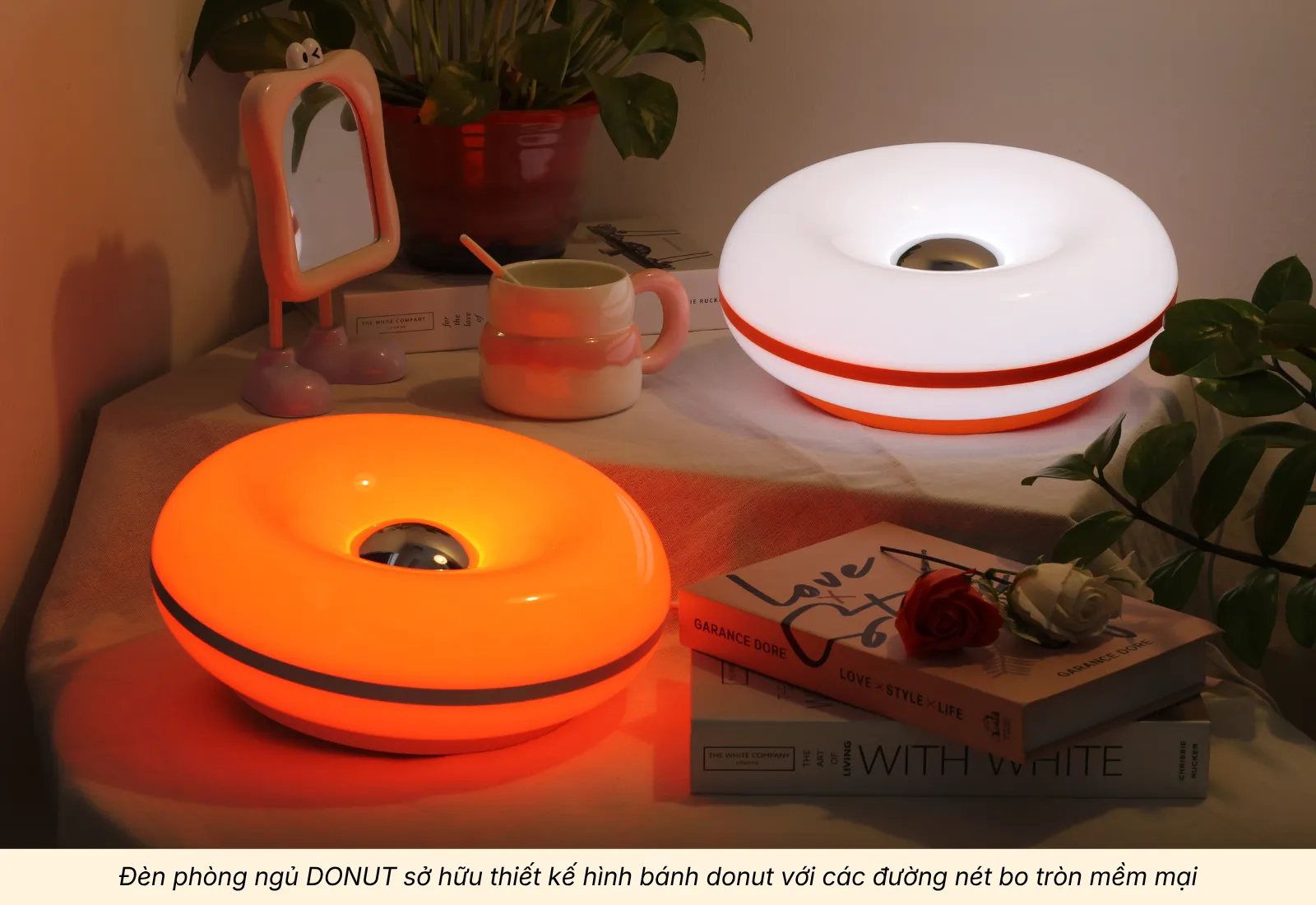 2.4 Đèn Phòng Ngủ DONUT Thiết Kế Tối Giản Hiện Đại