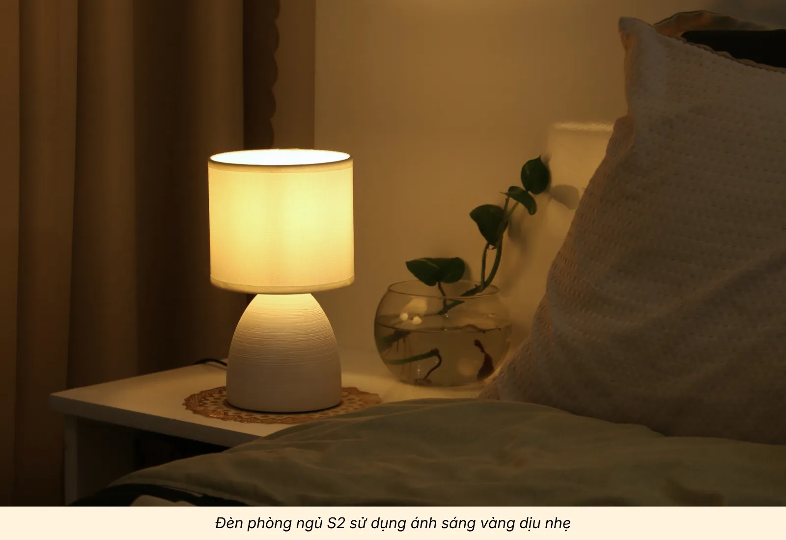 2.3 Đèn Phòng Ngủ S2 Đất Nung Thủ Công