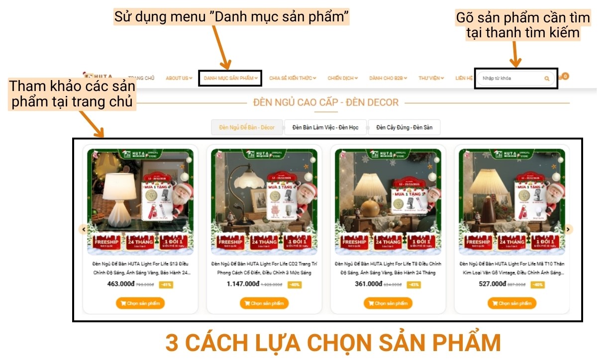 BƯỚC 1: TÌM KIẾM SẢN PHẨM