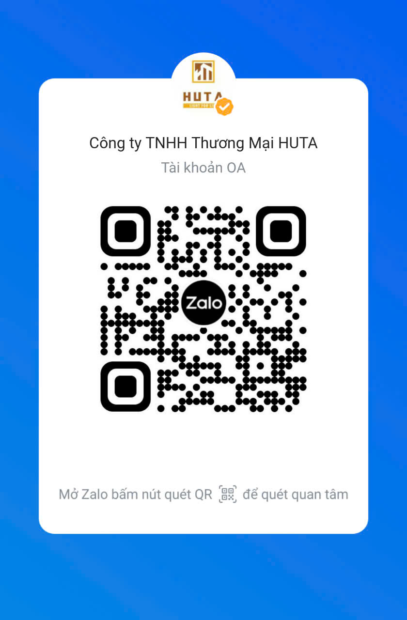 Quét QR để vào Zalo OA chính thức của HUTA – Light For Life