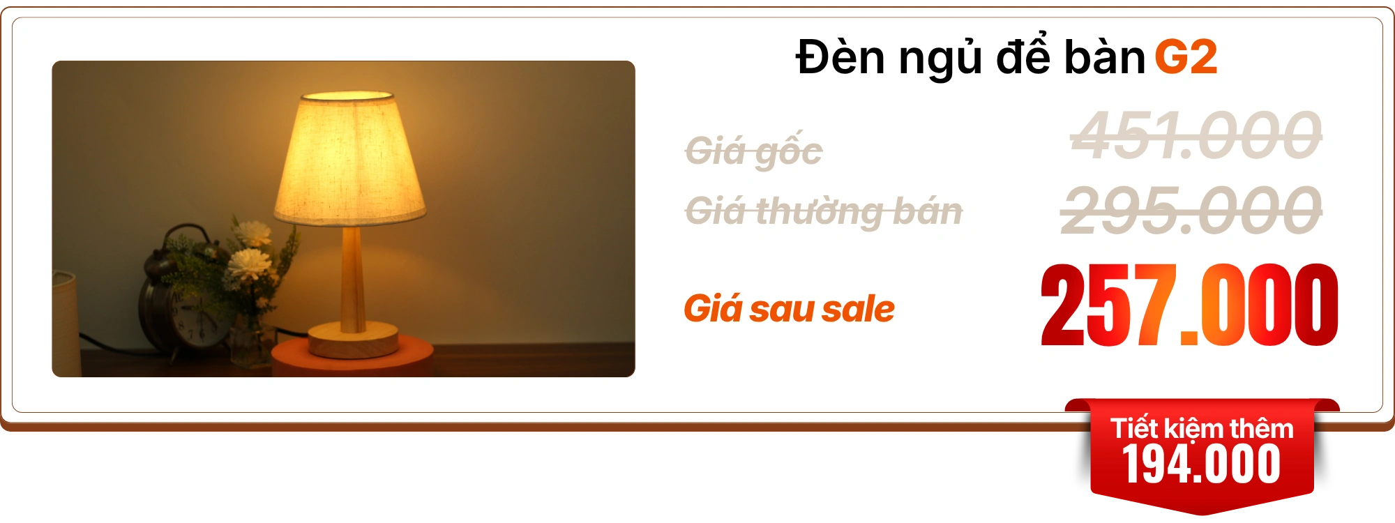 Đèn ngủ để bàn G2