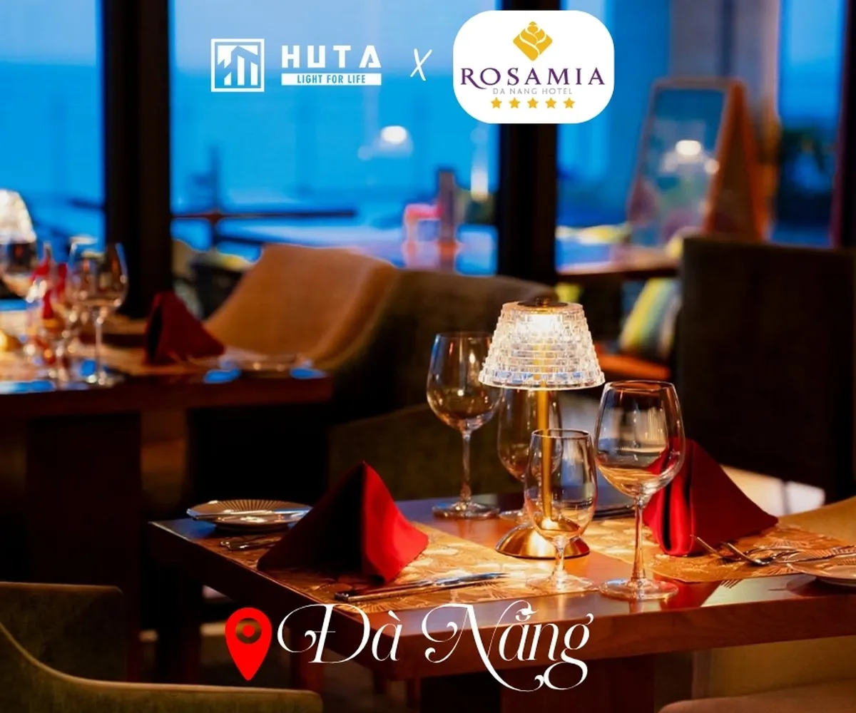 Hình Ảnh Đèn Bàn Ăn Tại Khách sạn 5 sao - Rosamia Đà Nẵng