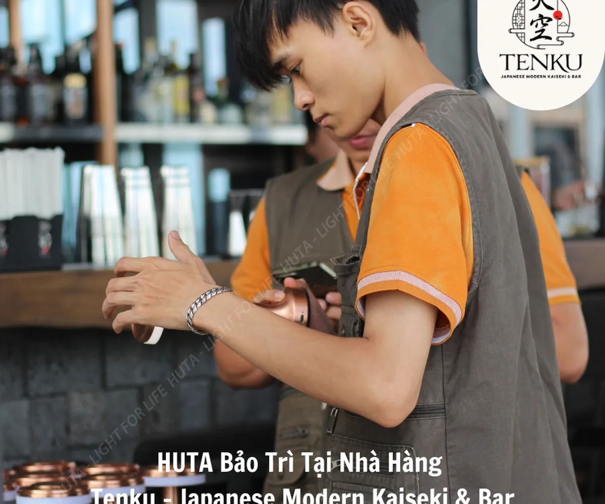 HUTA Bảo Trì Tại Nhà Hàng Nhật Bản Tenku