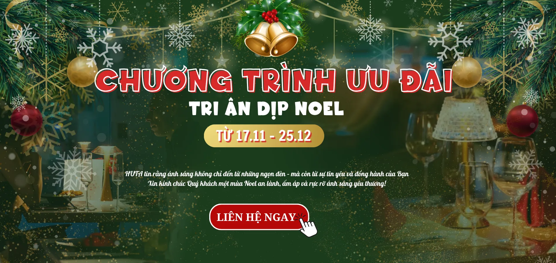 CHƯƠNG TRÌNH ƯU ĐÃI - TRI ÂN DỊP NOEL