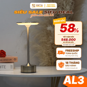 Đèn Bàn Trang Trí HUTA Light For Life AL3 Điều Chỉnh Độ Sáng, Chạm Cảm Ứng, Bảo Hành 18 Tháng