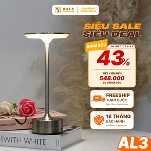 Đèn Bàn Trang Trí HUTA Light For Life AL3 Điều Chỉnh Độ Sáng, Chạm Cảm Ứng, Bảo Hành 18 Tháng