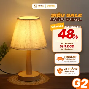 Đèn Ngủ Để Bàn HUTA Light For Life G2 Điều Chỉnh Độ Sáng, Ánh Sáng Vàng, Bảo Hành 24 Tháng