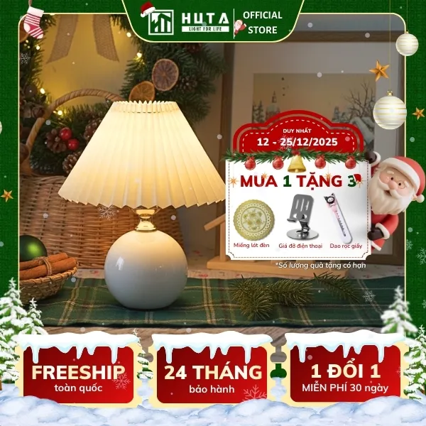 Đèn Ngủ Để Bàn HUTA Light For Life S8 Ánh Sáng Vàng, Tiết Kiệm Điện, Bảo Hành 24 tháng