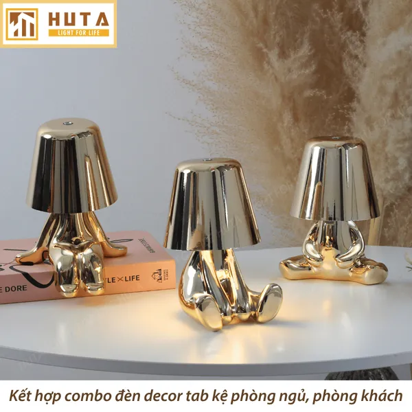 Đèn Bàn Trang Trí HUTA Light For Life BOO Pin Sạc Tích Điện, Điều Chỉnh Độ Sáng, Decor Phòng