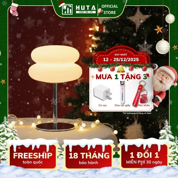 Đèn Bàn Trang Trí HUTA Light For Life BREAD Decor Phòng, Điều Chỉnh Độ Sáng Linh Hoạt