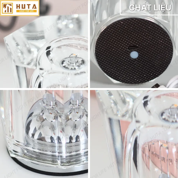 Đèn Bàn Pin Sạc HUTA Light For Life PLCOC Bảo Hành 18 Tháng, Thiết Kế Hiện Đại, Ba Chế Độ Sáng