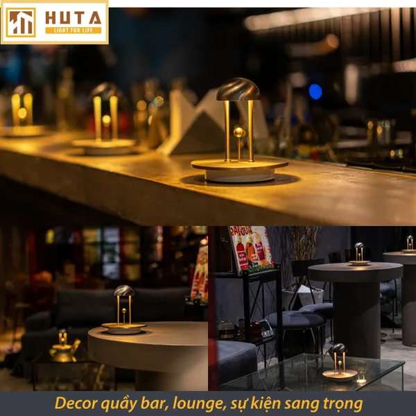 Đèn Bàn Led Quầy Bar, Nhà Hàng Pin Sạc Tích Điện Mã RESCHUONG