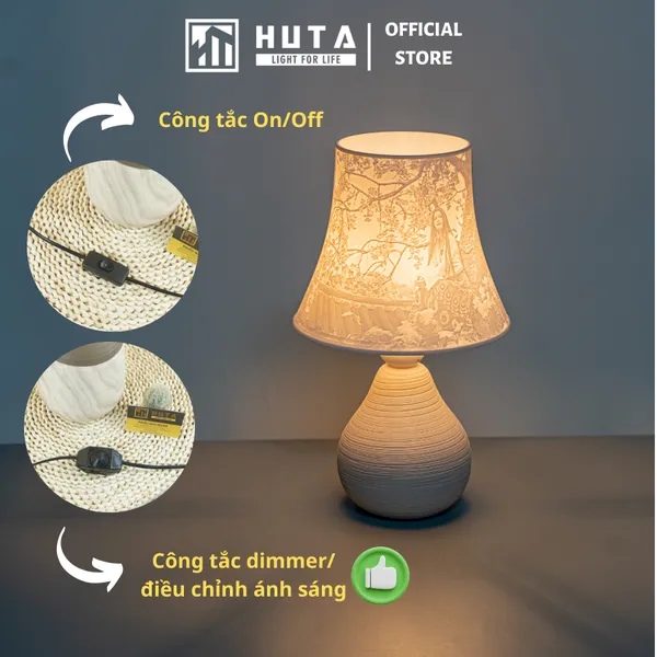 Đèn Ngủ Để Bàn 3D HUTA Light For Life S1 In Ảnh Theo Yêu Cầu Decor Phòng Ngủ, Điều Chỉnh Độ Sáng, Ánh Sáng Vàng