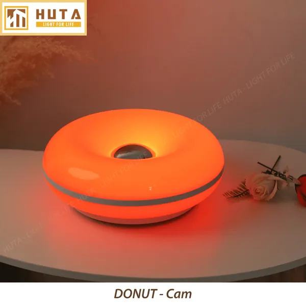 Đèn Bàn Trang Trí HUTA Light For Life DONUT Phong Cách Hiện Đại, Decor Phòng, Điều Chỉnh Độ Sáng