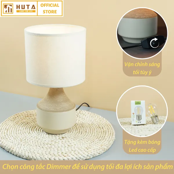 Đèn Ngủ Để Bàn Sứ HUTA S14
