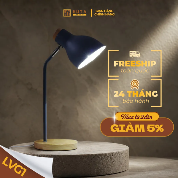 Đèn Bàn Học HUTA Light For Life LVG1 Ánh Sáng Trắng Vàng, Decor Phòng, Đèn Bàn Làm Việc