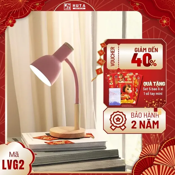 Đèn Bàn Học HUTA Light For Life LVG2 Bóng Led 3 Màu Sáng, Decor Phòng, Đèn Bàn Làm Việc