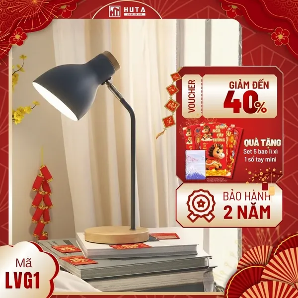 Đèn Bàn Học HUTA Light For Life LVG1 Ánh Sáng Trắng Vàng, Decor Phòng, Đèn Bàn Làm Việc