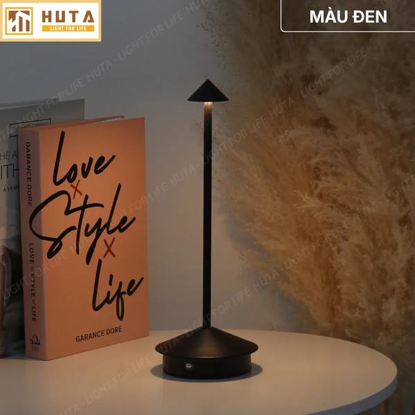 Đèn Bàn Cảm Ứng Hiện Đại HUTA Light For Life TAMGIAC Bảo Hành 18 Tháng, Điều Chỉnh Độ Sáng