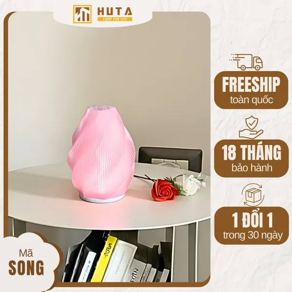 Đèn Decor In 3D HUTA Light For Life SÓNG Điều Chỉnh Ánh Sáng, Decor Không Gian