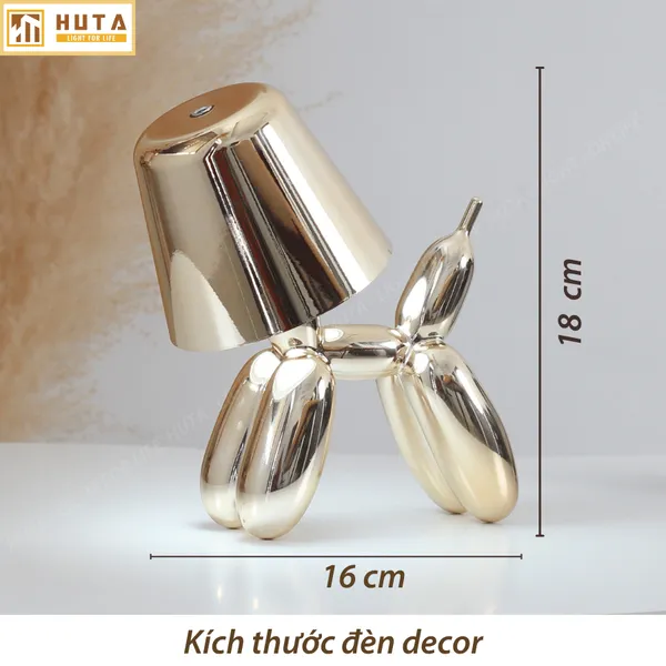 Đèn Bàn Trang Trí HUTA Light For Life DOGO Pin Sạc Tích Điện, Điều Chỉnh Độ Sáng, Decor Phòng