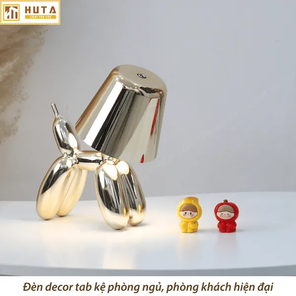Đèn Bàn Trang Trí HUTA Light For Life DOGO Pin Sạc Tích Điện, Điều Chỉnh Độ Sáng, Decor Phòng