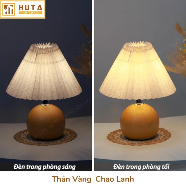 Đèn Ngủ Để Bàn HUTA Light For Life T8 Điều Chỉnh Độ Sáng, Ánh Sáng Vàng, Bảo Hành 24 Tháng