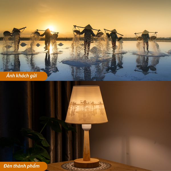 Đèn Ngủ In 3D HUTA Light For Life G2 Decor Phòng Ngủ, Điều Chỉnh Độ Sáng, In Ảnh Theo Yêu Cầu