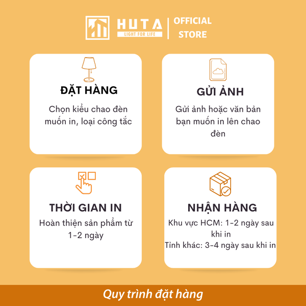 Đèn Ngủ In 3D HUTA Light For Life G2 Decor Phòng Ngủ, Điều Chỉnh Độ Sáng, In Ảnh Theo Yêu Cầu