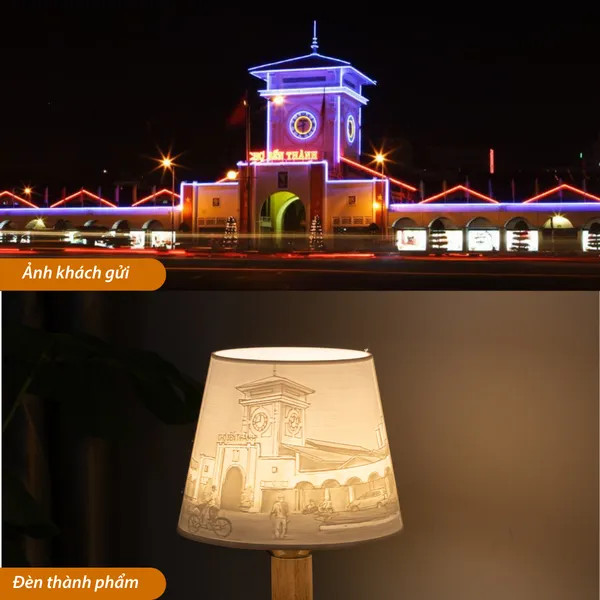Đèn Ngủ Để Bàn 3D HUTA Light For Life G3 Decor Phòng Ngủ, Điều Chỉnh Độ Sáng, In Ảnh Theo Yêu Cầu