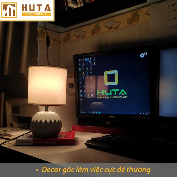 Đèn Ngủ Để Bàn Sứ HUTA S3