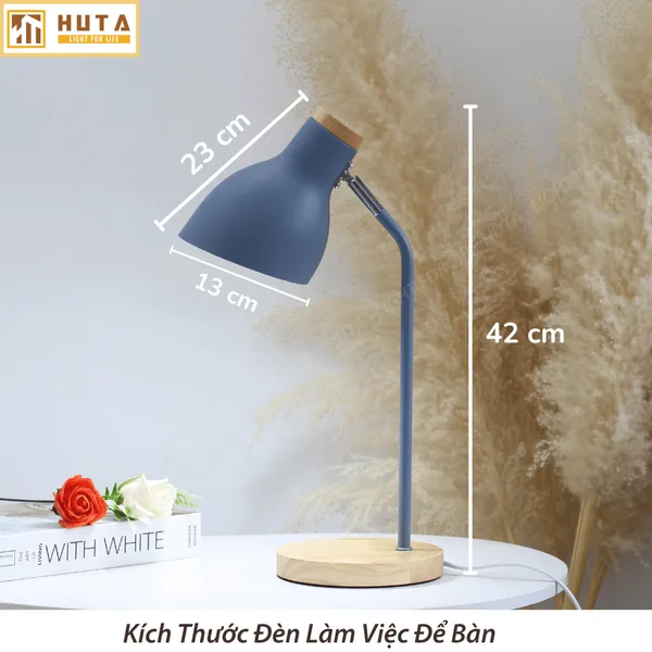 Đèn Bàn Học HUTA Light For Life LVG01 Ánh Sáng Trắng Vàng, Decor Phòng, Đèn Bàn Làm Việc
