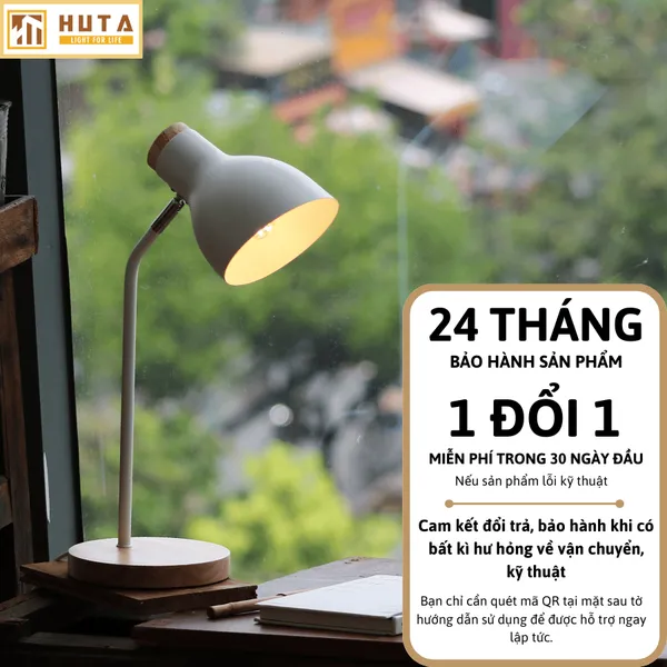 Đèn Bàn Học HUTA Light For Life LVG01 Ánh Sáng Trắng Vàng, Decor Phòng, Đèn Bàn Làm Việc